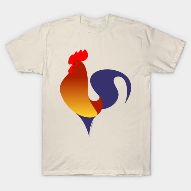 Rooster T-Shirt by tuditees